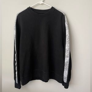 Topman Large black with with camo trimmed sleeves